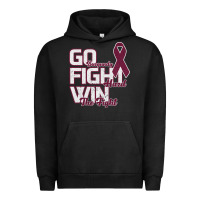 Pigment Black Go Burgundy Fifht Hard Win The Fight Urban Hoodie - Bettercallsaul
