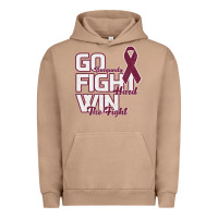 Pigment Burro Go Burgundy Fifht Hard Win The Fight Urban Hoodie - Bettercallsaul