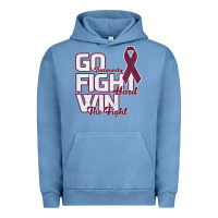 Pigment Pebble Blue Go Burgundy Fifht Hard Win The Fight Urban Hoodie - Bettercallsaul