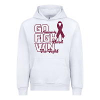 White Go Burgundy Fifht Hard Win The Fight Urban Hoodie - Bettercallsaul