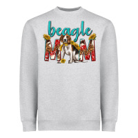 Heather Grey western beagle mom Heavyweight Sweatshirt - texasbilliewilder