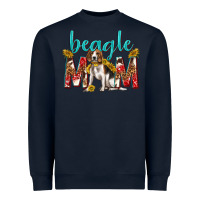 Navy western beagle mom Heavyweight Sweatshirt - texasbilliewilder