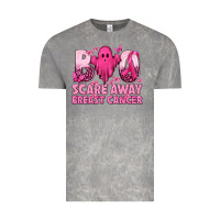 Cloud Rock Boo Scare Away Breast Cancer Vintage Tee - texasbilliewilder