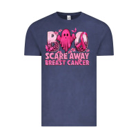 Vintage Denim Boo Scare Away Breast Cancer Vintage Tee - texasbilliewilder