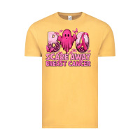 Boo Scare Away Breast Cancer Vintage Tee | Teevron