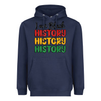 Navy i am black history Heavyweight Hoodie - MaliasSmallBusiness