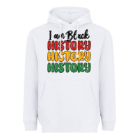 White i am black history Heavyweight Hoodie - MaliasSmallBusiness