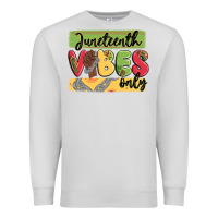 Dove Grey juneteenth vibes only Premium Sweatshirt - MaliasSmallBusiness