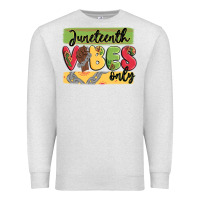 Oatmeal Heather juneteenth vibes only Premium Sweatshirt - MaliasSmallBusiness