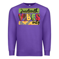 Purple juneteenth vibes only Premium Sweatshirt - MaliasSmallBusiness