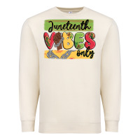 Sandshell juneteenth vibes only Premium Sweatshirt - MaliasSmallBusiness