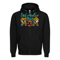 Black labrador mom Zipper Hoodie - Artiststas