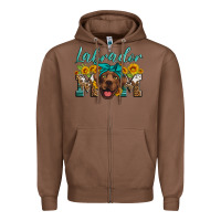 Chestnut labrador mom Zipper Hoodie - Artiststas