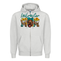 Dove Grey labrador mom Zipper Hoodie - Artiststas
