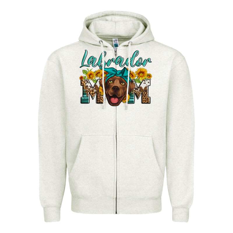 Labrador Mom Zipper Hoodie by Artiststas | Teevron