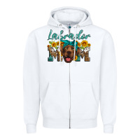 White labrador mom Zipper Hoodie - Artiststas