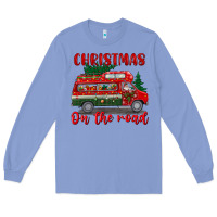 Colony Blue christmas on the road Long Sleeve Tee - BundleAndBundleShop