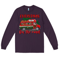 Plum christmas on the road Long Sleeve Tee - BundleAndBundleShop