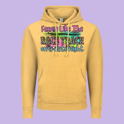 Fancy Like The Race Track On A Date Night Vintage Hoodie Designed By Zillion Design Studio