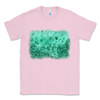 Bubblegum Pink green glitter background Classic Tee - JahusDesignShop