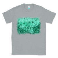 Heather Grey green glitter background Classic Tee - JahusDesignShop