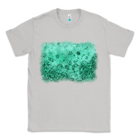 Moon Dust green glitter background Classic Tee - JahusDesignShop
