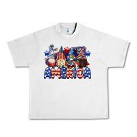 Lunar Rock America gnomes 4th of July Urban Heavy Tee - CowGirlArtShop