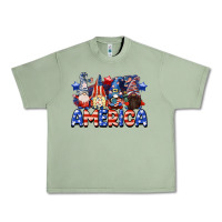 Oil Green America gnomes 4th of July Urban Heavy Tee - CowGirlArtShop