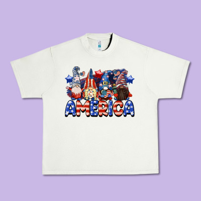 America Gnomes 4th Of July Urban Heavy Tee Designed By Cowgirlartshop