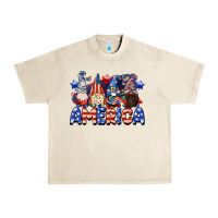 Sandshell America gnomes 4th of July Urban Heavy Tee - CowGirlArtShop