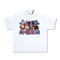 White America gnomes 4th of July Urban Heavy Tee - CowGirlArtShop