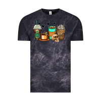 Cloud Black skeleton coffee cups Vintage Tee - Zillion Design Studio