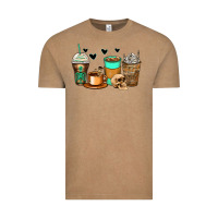Vintage Coffee skeleton coffee cups Vintage Tee - Zillion Design Studio