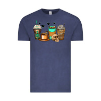 Vintage Denim skeleton coffee cups Vintage Tee - Zillion Design Studio