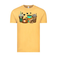 Vintage Mustard skeleton coffee cups Vintage Tee - Zillion Design Studio