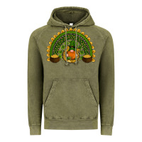 Vintage Olive st patricks day rainbow Vintage Hoodie - RanaPortraitStore