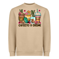 Cafecito Y Chisme Coffee Cups Heavyweight Sweatshirt | Teevron