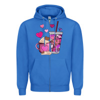 True Royal valentines day heart coffe Zipper Hoodie - AdoDesignShop
