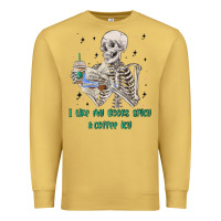 Antique Gold i like my books spicy and coffee icy Premium Sweatshirt - MaliasSmallBusiness