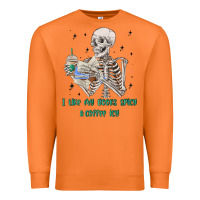 Carrot i like my books spicy and coffee icy Premium Sweatshirt - MaliasSmallBusiness