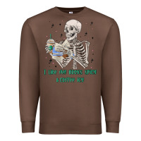 Chestnut i like my books spicy and coffee icy Premium Sweatshirt - MaliasSmallBusiness