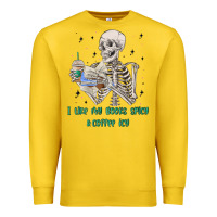 Lemon i like my books spicy and coffee icy Premium Sweatshirt - MaliasSmallBusiness