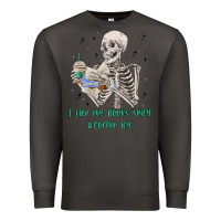Smoke i like my books spicy and coffee icy Premium Sweatshirt - MaliasSmallBusiness