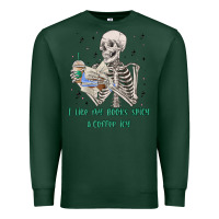Sports Green i like my books spicy and coffee icy Premium Sweatshirt - MaliasSmallBusiness