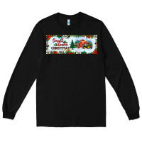 Black small town christmas Long Sleeve Tee - BundleAndBundleShop