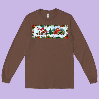 Small Town Christmas Long Sleeve Tee Designed By Bundleandbundleshop