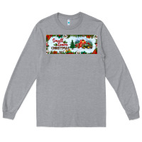 Heather Grey small town christmas Long Sleeve Tee - BundleAndBundleShop