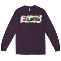 Plum small town christmas Long Sleeve Tee - BundleAndBundleShop