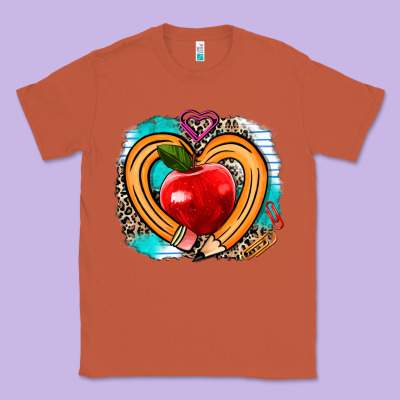 Teacher Heart Pen Classic Tee Designed By Adodesignshop