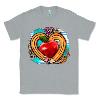 Heather Grey teacher heart pen Classic Tee - AdoDesignShop